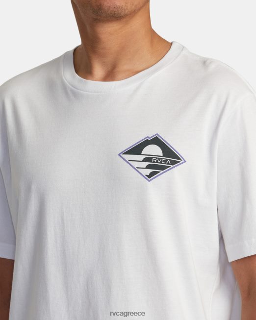 R422N8143 μπλουζάκι sunswell RVCA άνδρες άσπρο είδη ένδυσης