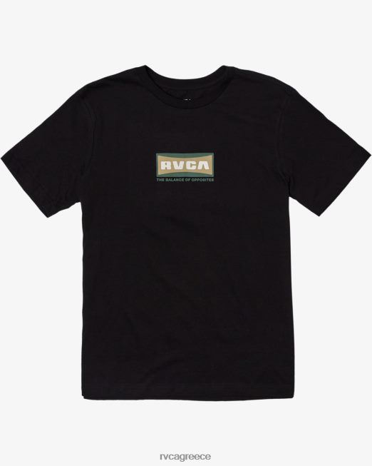 R422N8156 ευρυγώνιο κοντομάνικο μπλουζάκι RVCA άνδρες μαύρο 2 είδη ένδυσης