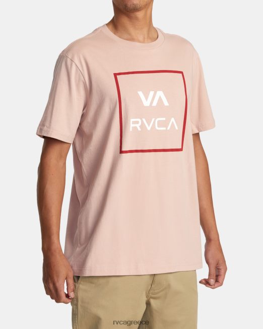 R422N8166 va κοντομάνικο μπλουζάκι RVCA άνδρες απαλό μοβ είδη ένδυσης