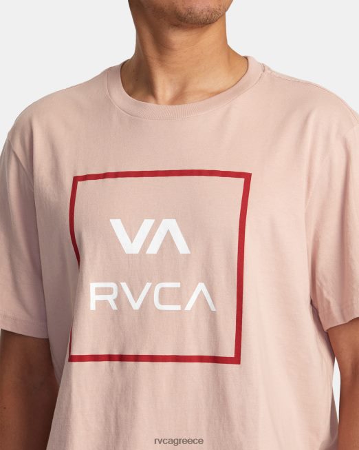 R422N8166 va κοντομάνικο μπλουζάκι RVCA άνδρες απαλό μοβ είδη ένδυσης