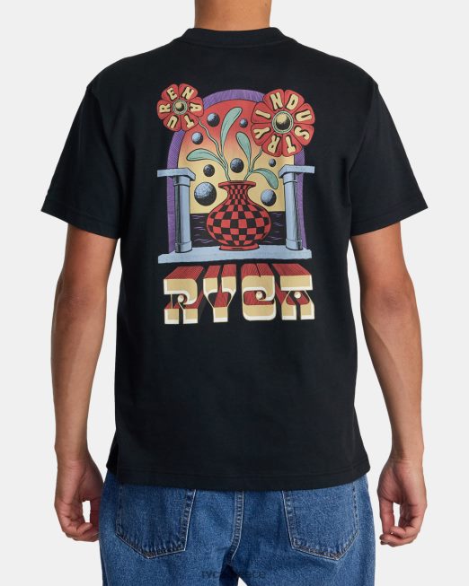 R422N8168 martin ander portal tee RVCA άνδρες μαύρος είδη ένδυσης