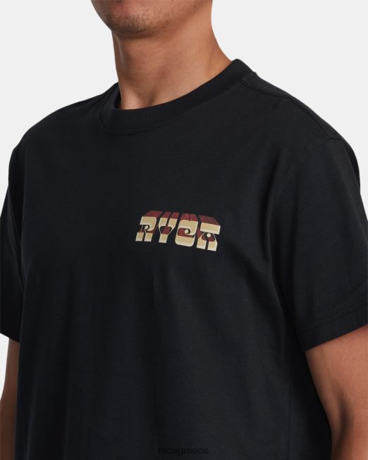 R422N8168 martin ander portal tee RVCA άνδρες μαύρος είδη ένδυσης