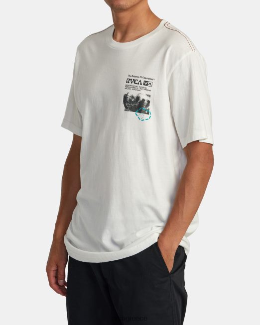 R422N8183 tee εθνοβοτονίας RVCA άνδρες αντίκα λευκό είδη ένδυσης