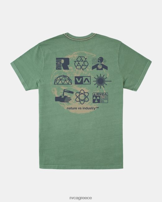 R422N8188 infografik μπλουζάκι RVCA άνδρες αληθοφάνεια είδη ένδυσης