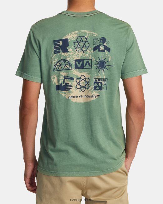 R422N8188 infografik μπλουζάκι RVCA άνδρες αληθοφάνεια είδη ένδυσης