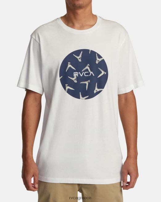 R422N8191 Χαβάη μοτέρ πτερυγίων RVCA άνδρες αντίκα λευκό είδη ένδυσης