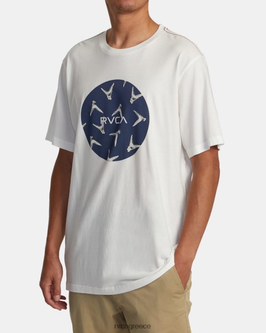 R422N8191 Χαβάη μοτέρ πτερυγίων RVCA άνδρες αντίκα λευκό είδη ένδυσης