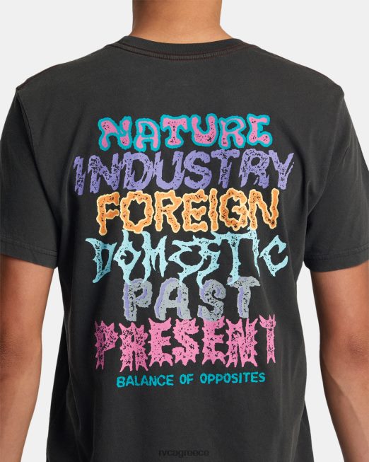 R422N819 στατικό μπλουζάκι RVCA άνδρες πειρατικό μαύρο είδη ένδυσης