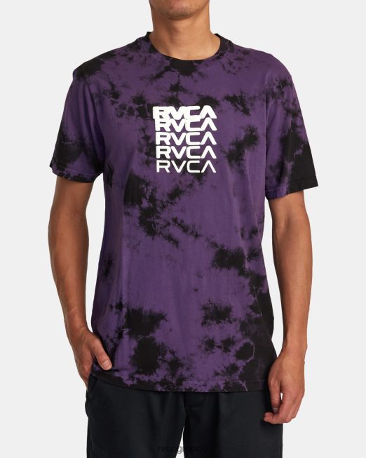 R422N822 degen tee RVCA άνδρες μωβ βαφή γραβάτας είδη ένδυσης