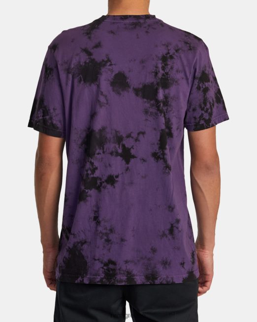 R422N822 degen tee RVCA άνδρες μωβ βαφή γραβάτας είδη ένδυσης