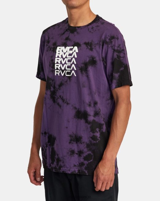 R422N822 degen tee RVCA άνδρες μωβ βαφή γραβάτας είδη ένδυσης