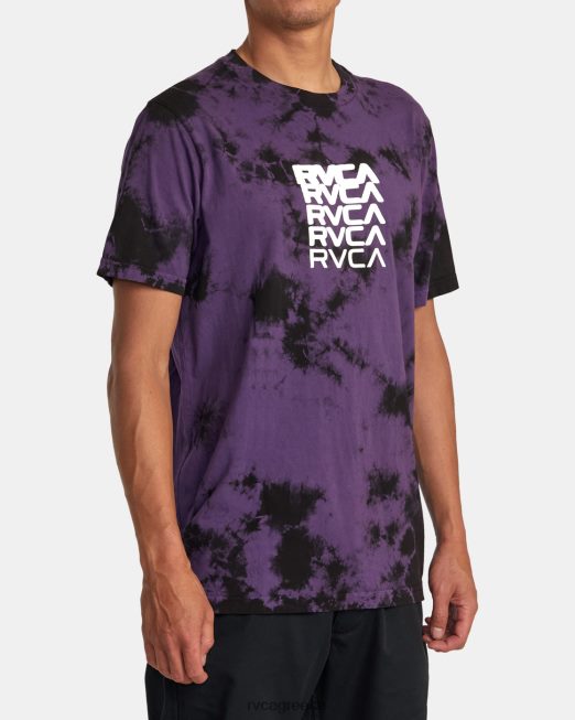 R422N822 degen tee RVCA άνδρες μωβ βαφή γραβάτας είδη ένδυσης