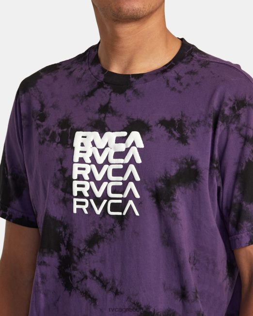 R422N822 degen tee RVCA άνδρες μωβ βαφή γραβάτας είδη ένδυσης