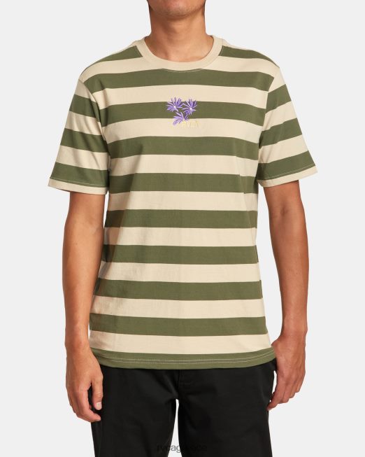 R422N8252 ριγέ μπλουζάκι corso RVCA άνδρες αλοή είδη ένδυσης