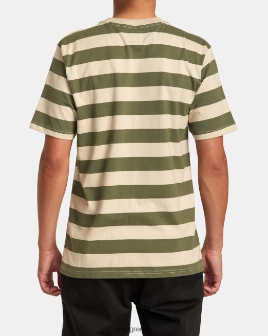 R422N8252 ριγέ μπλουζάκι corso RVCA άνδρες αλοή είδη ένδυσης