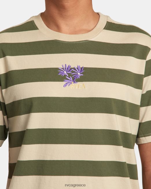 R422N8252 ριγέ μπλουζάκι corso RVCA άνδρες αλοή είδη ένδυσης