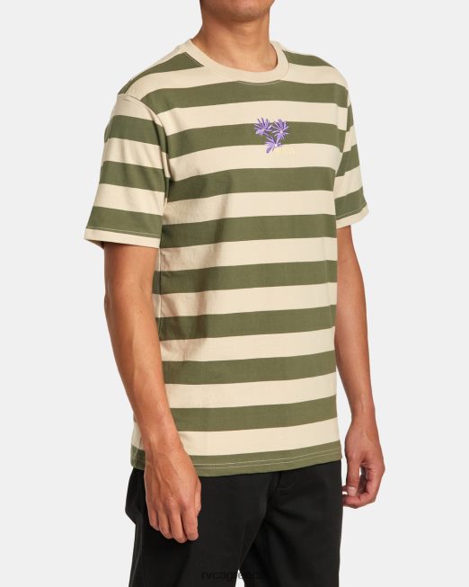 R422N8252 ριγέ μπλουζάκι corso RVCA άνδρες αλοή είδη ένδυσης