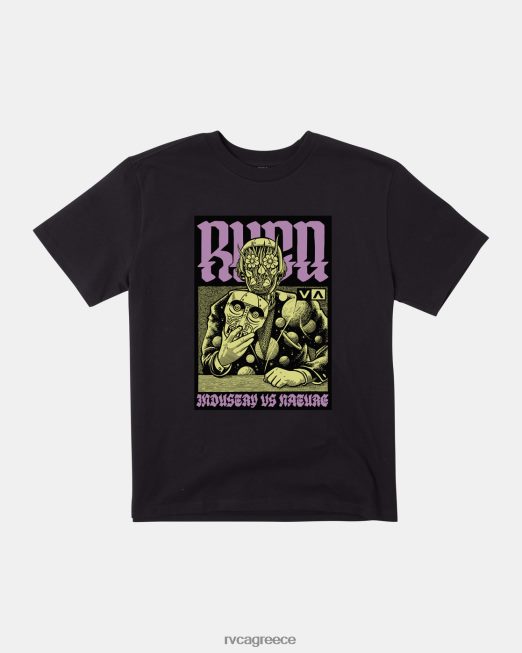 R422N8266 μπλουζάκι μανδροειδές martin ander RVCA άνδρες μαύρος είδη ένδυσης