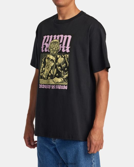 R422N8266 μπλουζάκι μανδροειδές martin ander RVCA άνδρες μαύρος είδη ένδυσης