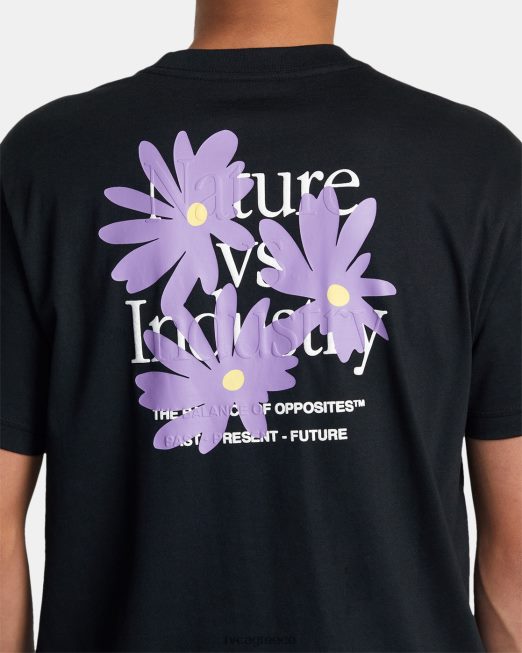 R422N8271 κάλυμμα εδάφους RVCA άνδρες μαύρος είδη ένδυσης