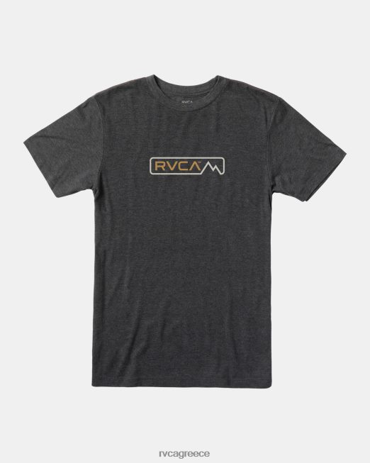 R422N8361 T-shirt σε υψόμετρο RVCA άνδρες μαύρος είδη ένδυσης