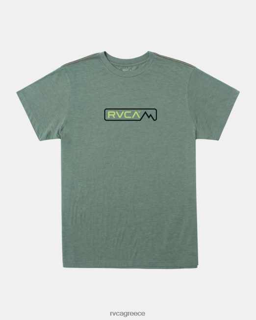 R422N8364 T-shirt σε υψόμετρο RVCA άνδρες νεφρίτης είδη ένδυσης