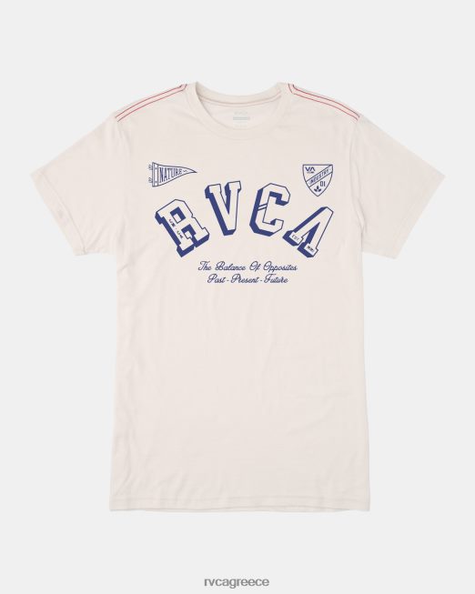 R422N8366 μπλουζάκι της IV League RVCA άνδρες αντίκα λευκό είδη ένδυσης