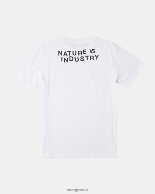 R422N8380 dial up t-shirt RVCA άνδρες άσπρο είδη ένδυσης