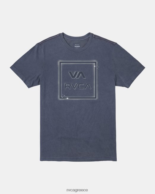 R422N8381 va all way t-shirt RVCA άνδρες κυκλοθυμικό μπλε είδη ένδυσης