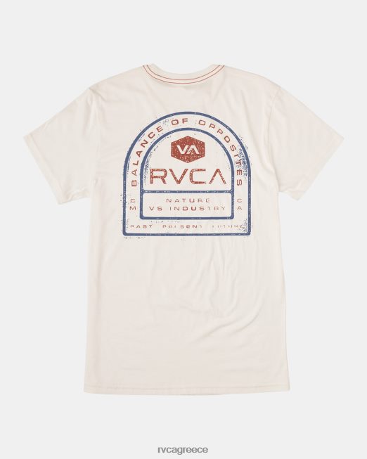 R422N838 τσάντα μπλουζάκι RVCA άνδρες αντίκα λευκό είδη ένδυσης