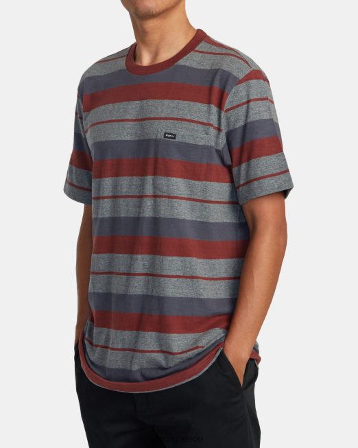 R422N8393 μπλουζάκι μανόλια RVCA άνδρες σκούρο γκρι ρείκι είδη ένδυσης