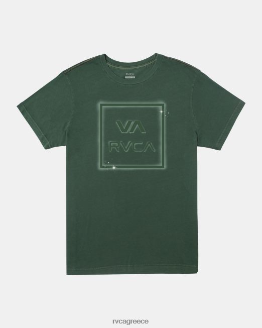 R422N8402 va all way t-shirt RVCA άνδρες κολλεγιακό πράσινο είδη ένδυσης