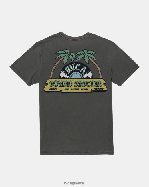 R422N8403 t-shirt χορού RVCA άνδρες πειρατικό μαύρο είδη ένδυσης