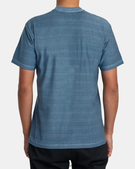 R422N8411 T-shirt με ρίγες ptc RVCA άνδρες βιομηχανικό μπλε είδη ένδυσης