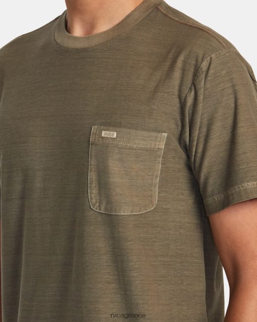 R422N8424 T-shirt με ρίγες ptc RVCA άνδρες μανιτάρι είδη ένδυσης