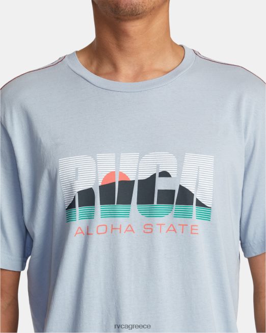R422N843 aloha state tee RVCA άνδρες deja blue είδη ένδυσης