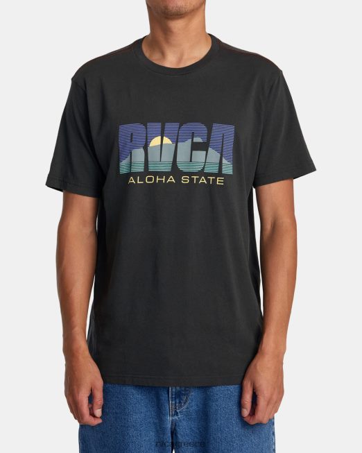 R422N844 aloha state tee RVCA άνδρες πειρατικό μαύρο είδη ένδυσης