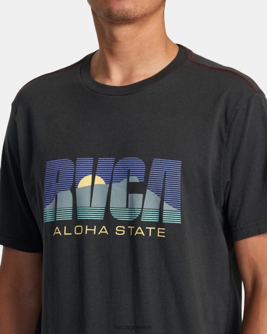 R422N844 aloha state tee RVCA άνδρες πειρατικό μαύρο είδη ένδυσης
