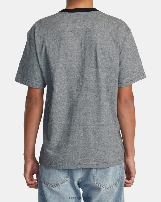 R422N8522 Μοράν μπλουζάκι RVCA άνδρες μαύρος είδη ένδυσης