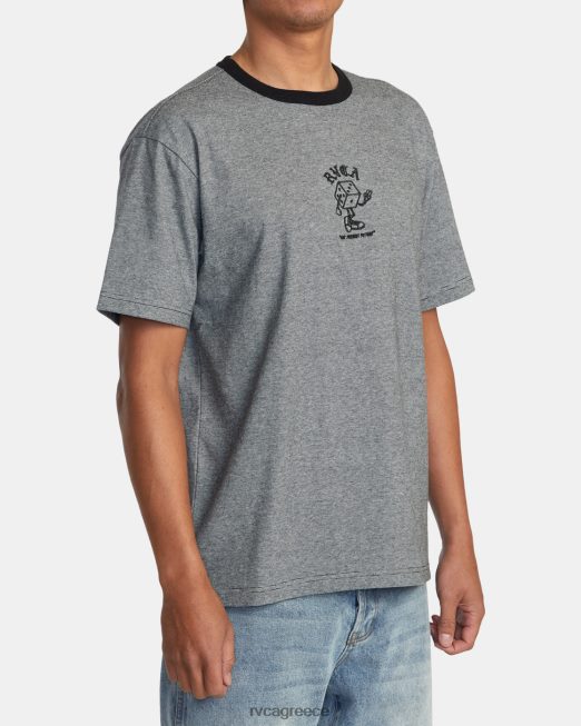 R422N8522 Μοράν μπλουζάκι RVCA άνδρες μαύρος είδη ένδυσης