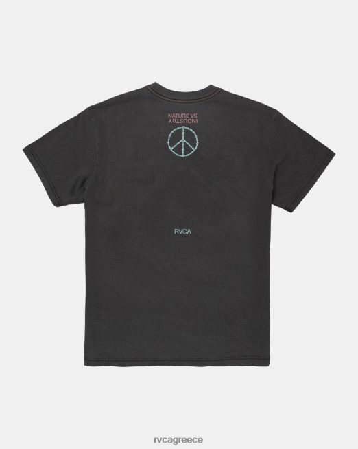 R422N8523 μπλουζάκι σύγκρουσης RVCA άνδρες μαύρος είδη ένδυσης
