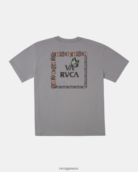 R422N8536 T-shirt με τροφική αλυσίδα RVCA άνδρες κινητήρες γκρι είδη ένδυσης