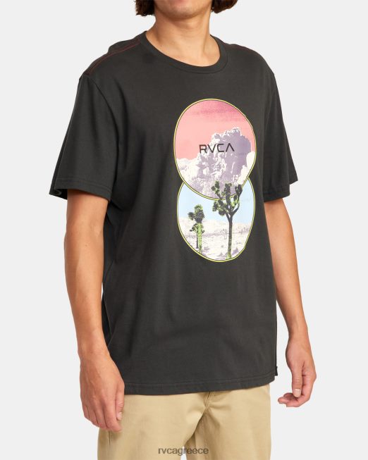 R422N8636 μπλουζάκι badland RVCA άνδρες πειρατικό μαύρο είδη ένδυσης
