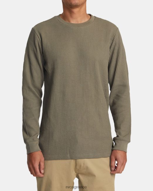 R422N8737 μακρυμάνικο θερμικό μπλουζάκι day shift RVCA άνδρες αλοή είδη ένδυσης