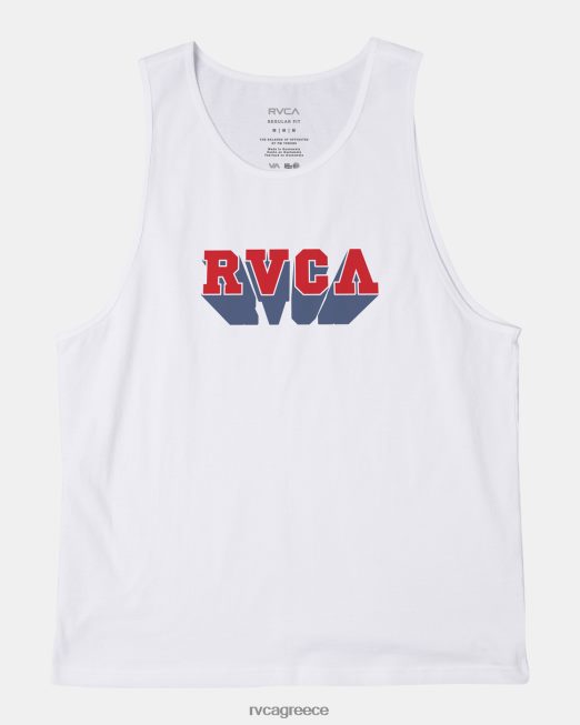 R422N875 δεξαμενή κρούσης RVCA άνδρες άσπρο είδη ένδυσης