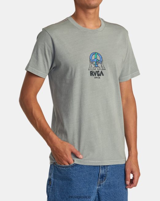 R422N889 Earth corp tee RVCA άνδρες μνημείο είδη ένδυσης