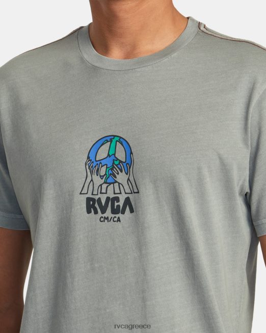 R422N889 Earth corp tee RVCA άνδρες μνημείο είδη ένδυσης