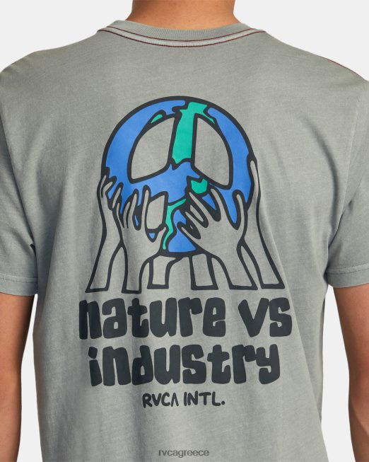 R422N889 Earth corp tee RVCA άνδρες μνημείο είδη ένδυσης