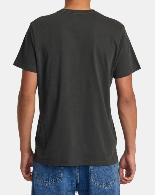 R422N894 screamin tee RVCA άνδρες πειρατικό μαύρο είδη ένδυσης