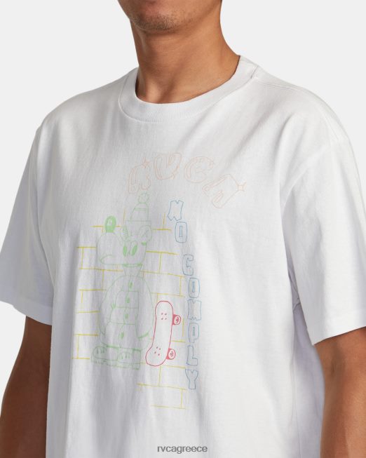 R422N898 μη συμμόρφωση RVCA άνδρες άσπρο είδη ένδυσης